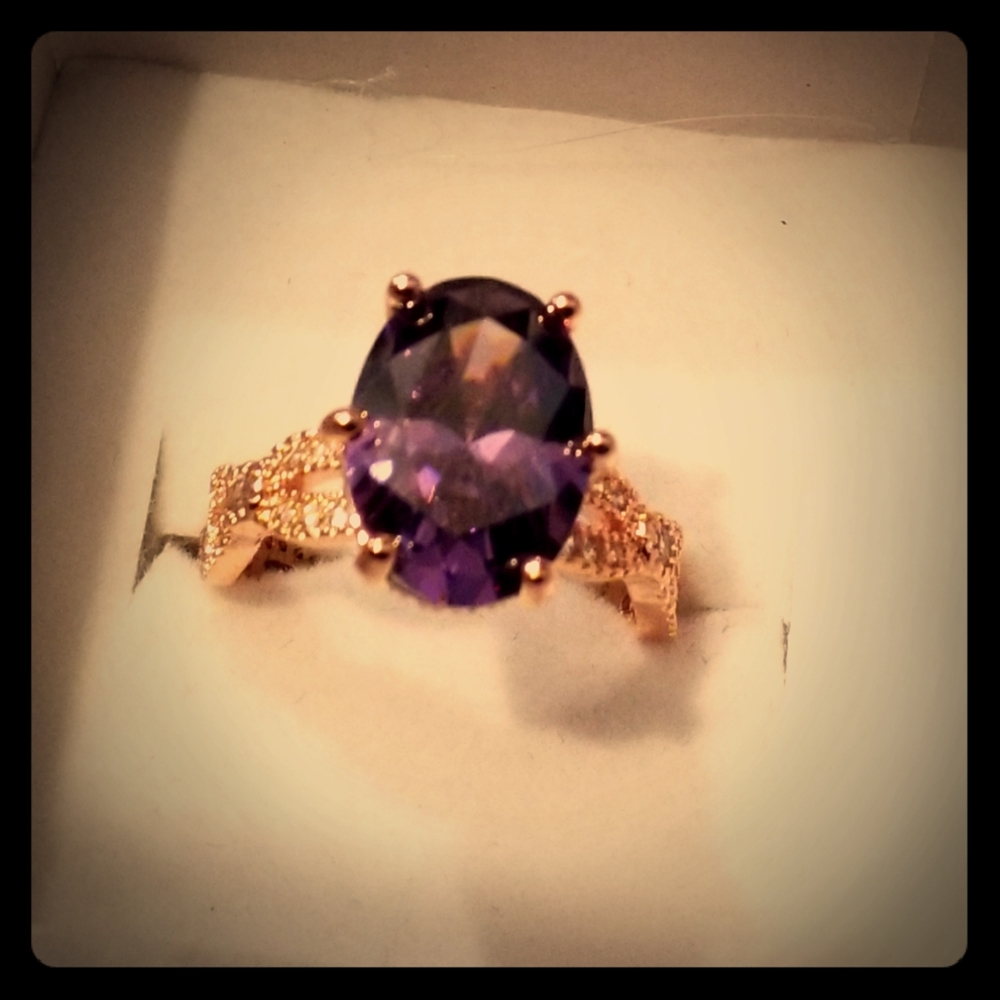 Natural Amethyst ring